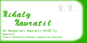 mihaly nawratil business card